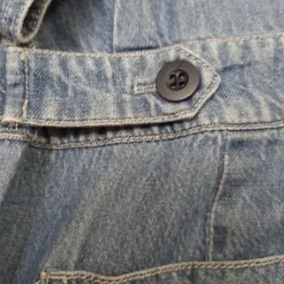 Madewell - Denim Long Sleeve Jumpsuit H6433 | Size Medium | Mid Blue Phair Wash - Picture 12 of 14